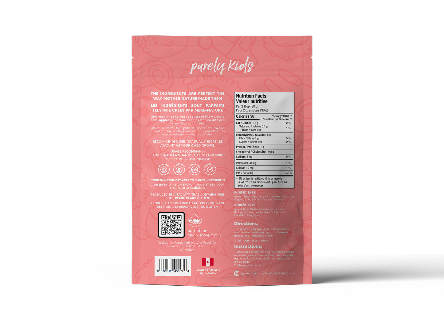 Purely Kids Organic Infant Oatmeal Combo Pack (6–8 Months)