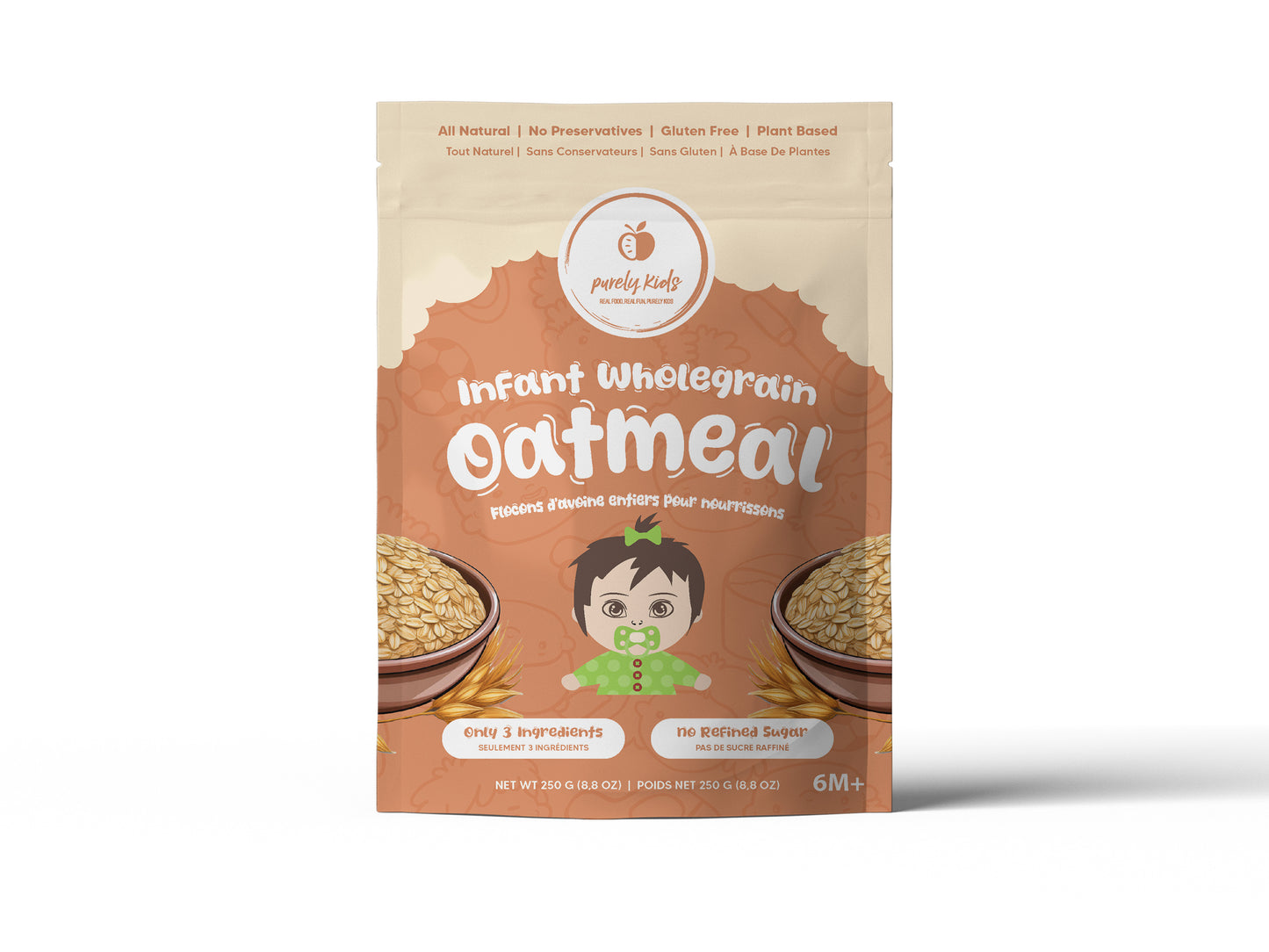 Purely Kids Organic Infant Oatmeal Combo Pack (6–8 Months)