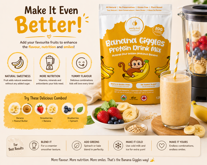 Purely Kids Organic Banana Giggles Protein Drink Mix