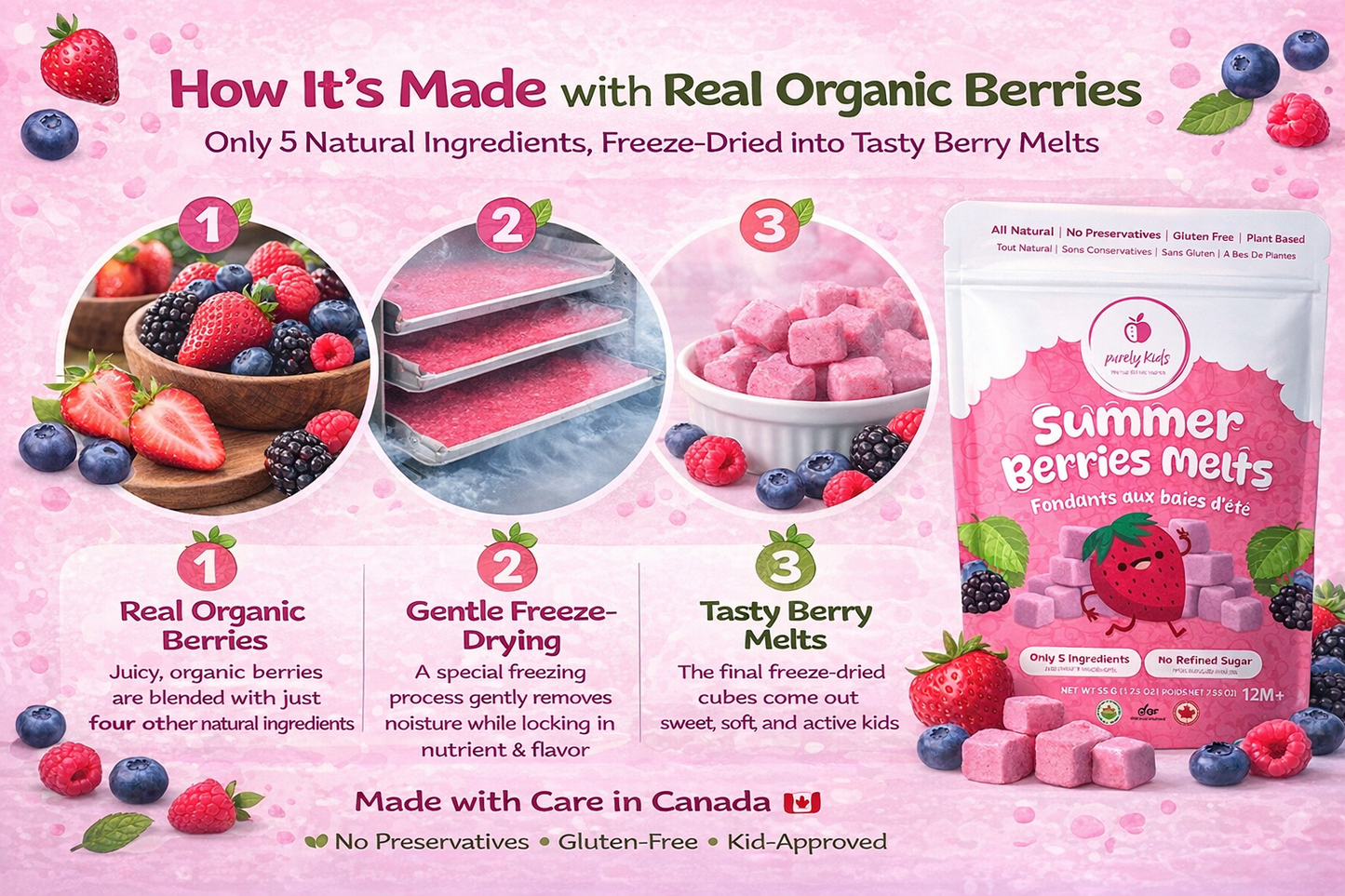 Purely Kids Organic Summer Berries Melts
