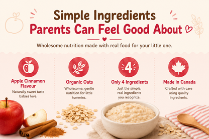 Purely Kids Organic Infant Apple Cinnamon Oatmeal (6–8 Months)