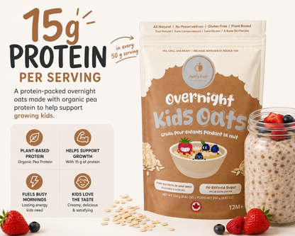 Organic Protein Overnight Oats for Kids – Chia, Oats & Berries