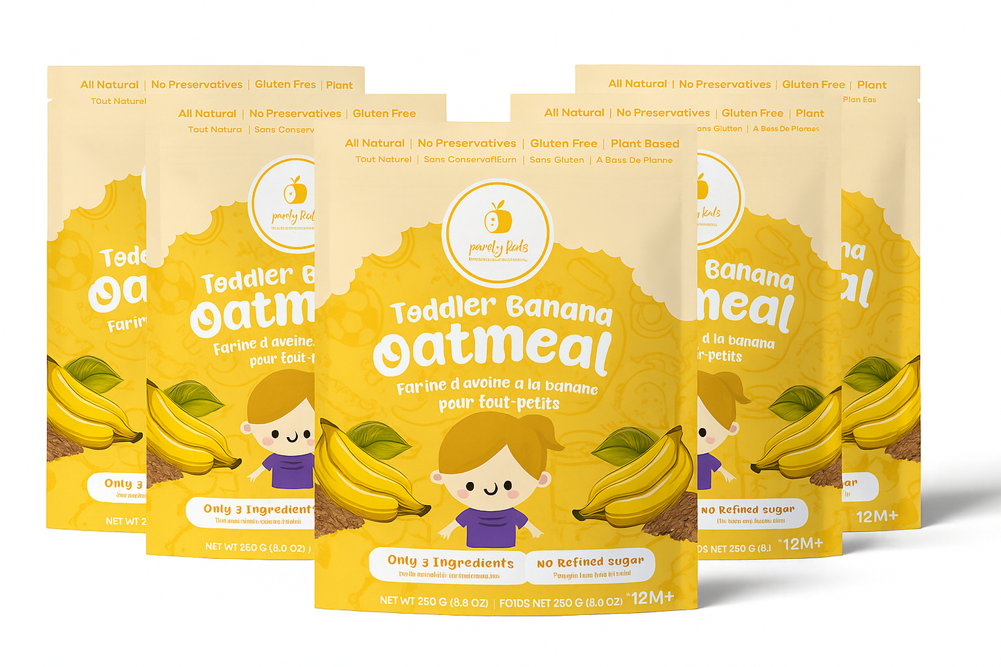 Purely Kids Organic Kids Banana Flax Oatmeal