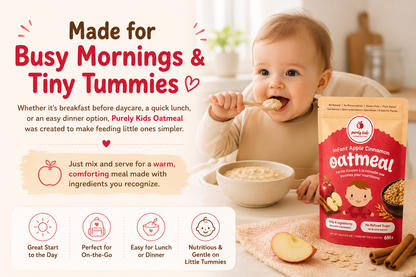 Purely Kids Organic Infant Apple Cinnamon Oatmeal (6–8 Months)