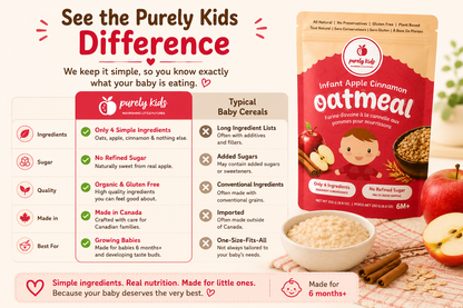Purely Kids Organic Infant Apple Cinnamon Oatmeal (6–8 Months)