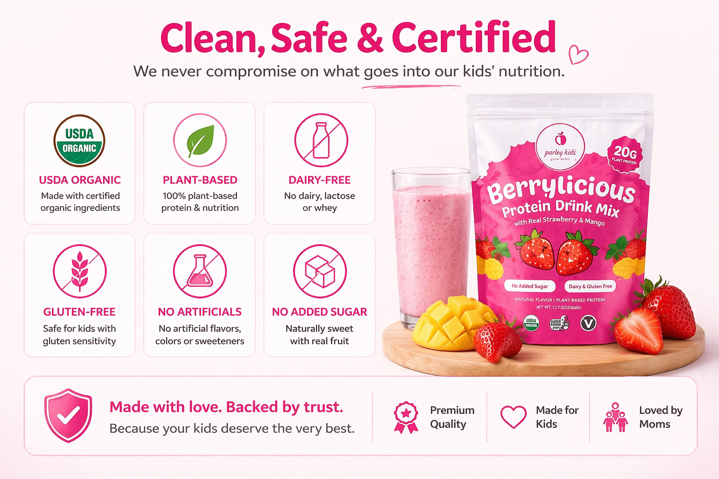 Purely Kids™ Organic Berrylicious Protein Drink Mix