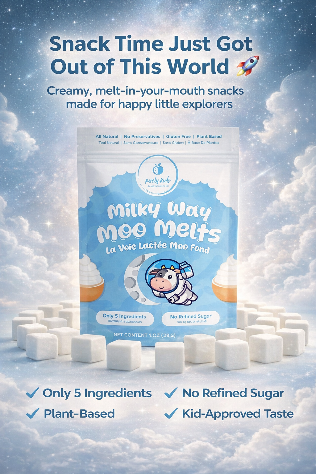 Purely Kids Milky Way Moo Melts
