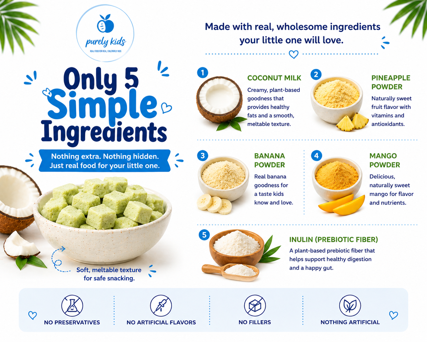 Purely Kids Coconut Melts – Dairy and Gluten Free Snack