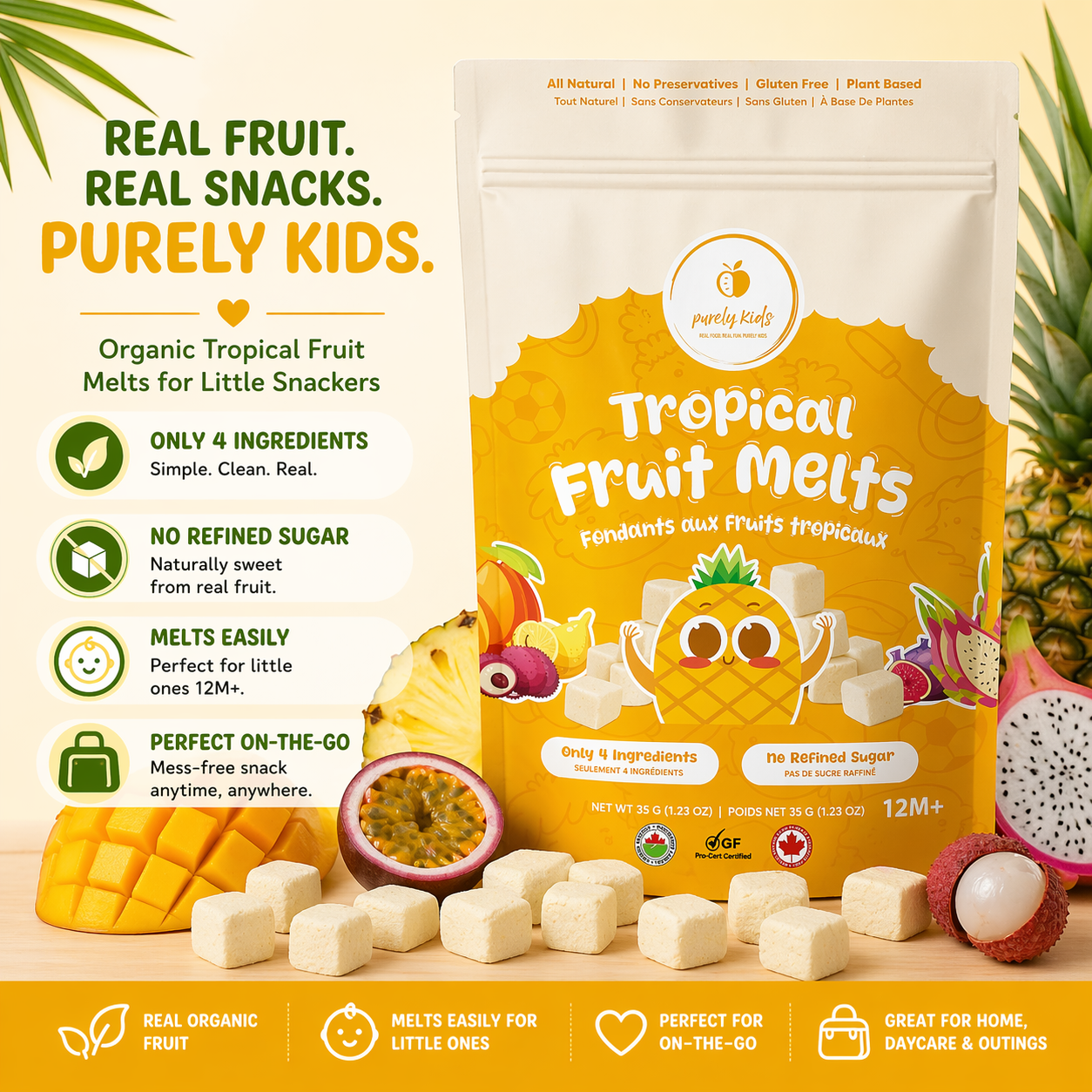 Purely Kids Organic Tropical Fruit Melts