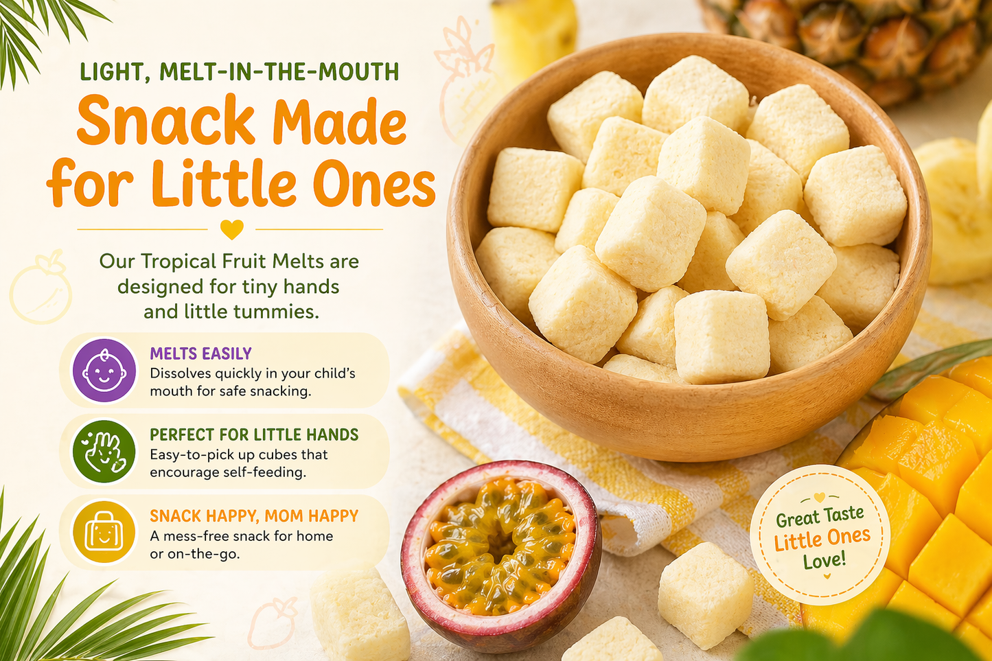 Purely Kids Organic Tropical Fruit Melts