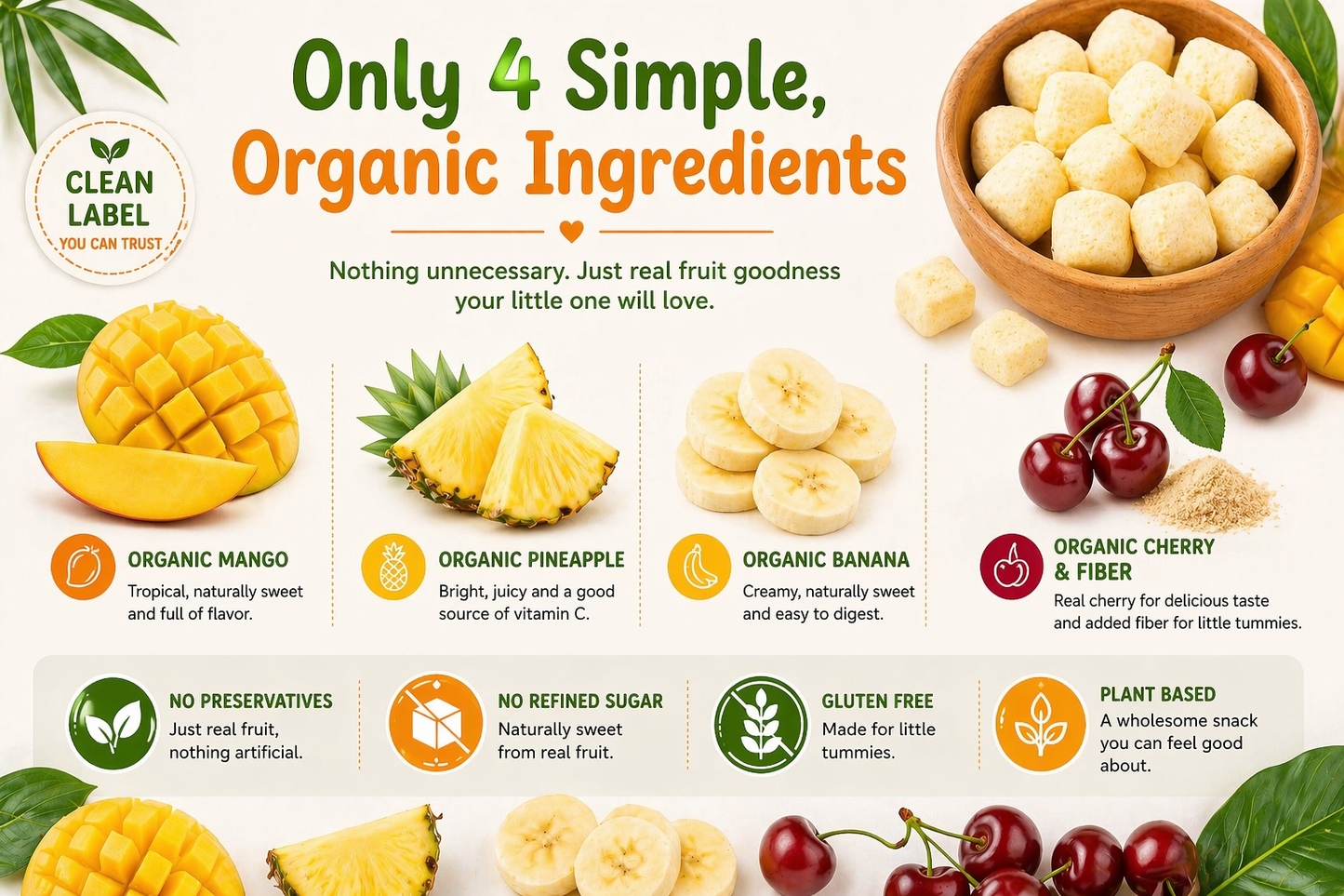 Purely Kids Organic Tropical Fruit Melts