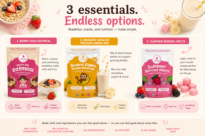 Purely Kids Starter Bundle -Oatmeal, Protein Drink Mix & Melts (Kids Essentials Kit)