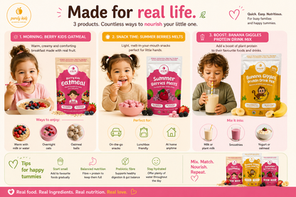 Purely Kids Starter Bundle -Oatmeal, Protein Drink Mix & Melts (Kids Essentials Kit)