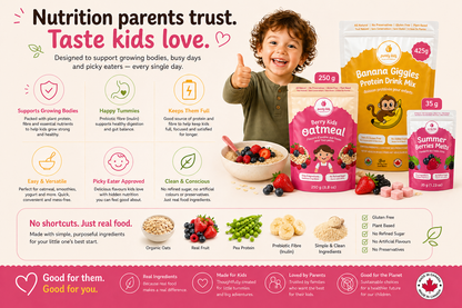 Purely Kids Starter Bundle -Oatmeal, Protein Drink Mix & Melts (Kids Essentials Kit)