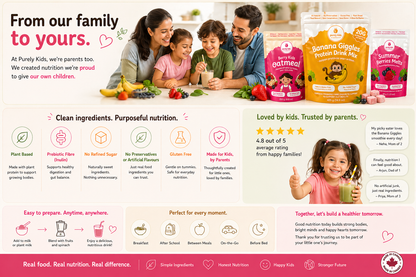 Purely Kids Starter Bundle -Oatmeal, Protein Drink Mix & Melts (Kids Essentials Kit)