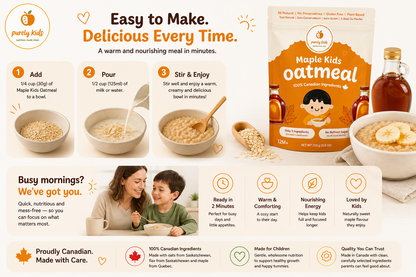 Purely Kids Organic Kids Maple Oatmeal