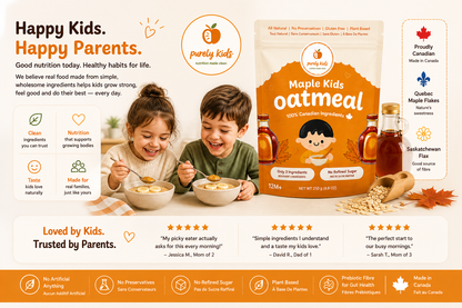 Purely Kids Organic Kids Maple Oatmeal