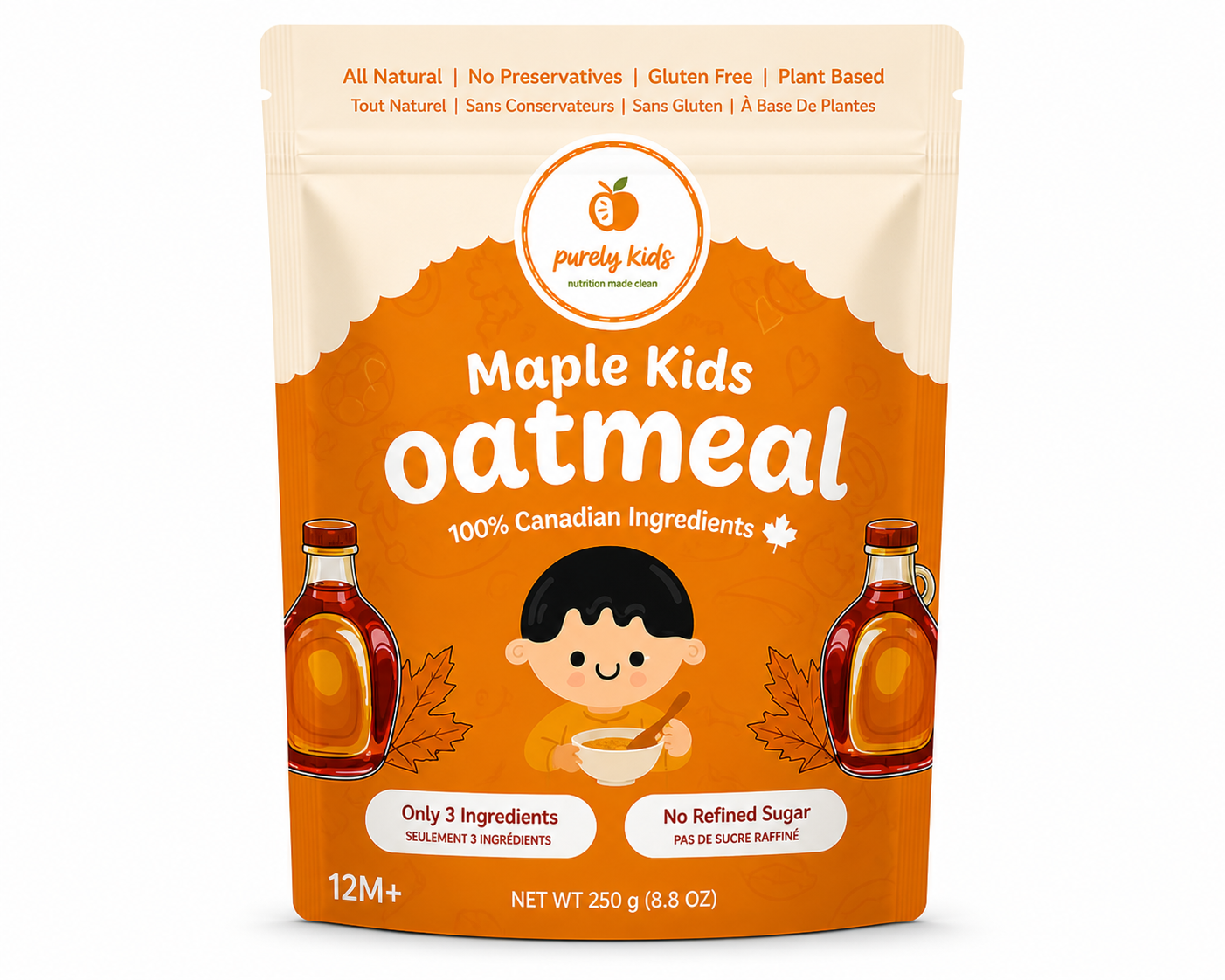 Purely Kids Organic Kids Maple Oatmeal