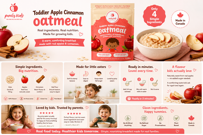 Purely Kids Organic Kids Apple Cinnamon Oatmeal