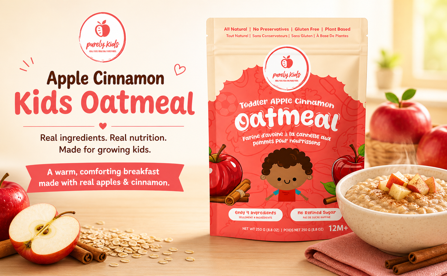 Purely Kids Organic Kids Apple Cinnamon Oatmeal