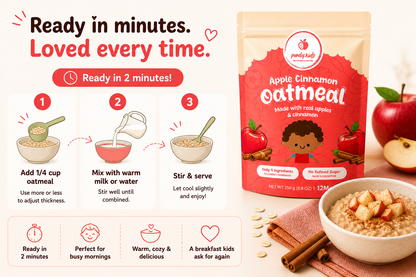 Purely Kids Organic Kids Apple Cinnamon Oatmeal