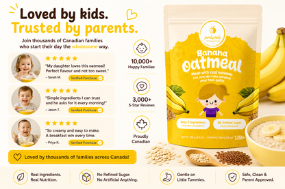 Purely Kids Organic Kids Banana Flax Oatmeal