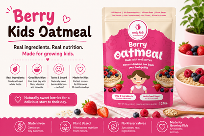 Purely Kids Organic Kids Berry Oatmeal
