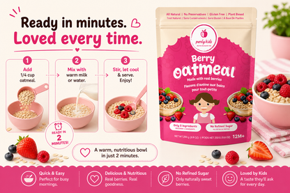 Purely Kids Organic Kids Berry Oatmeal