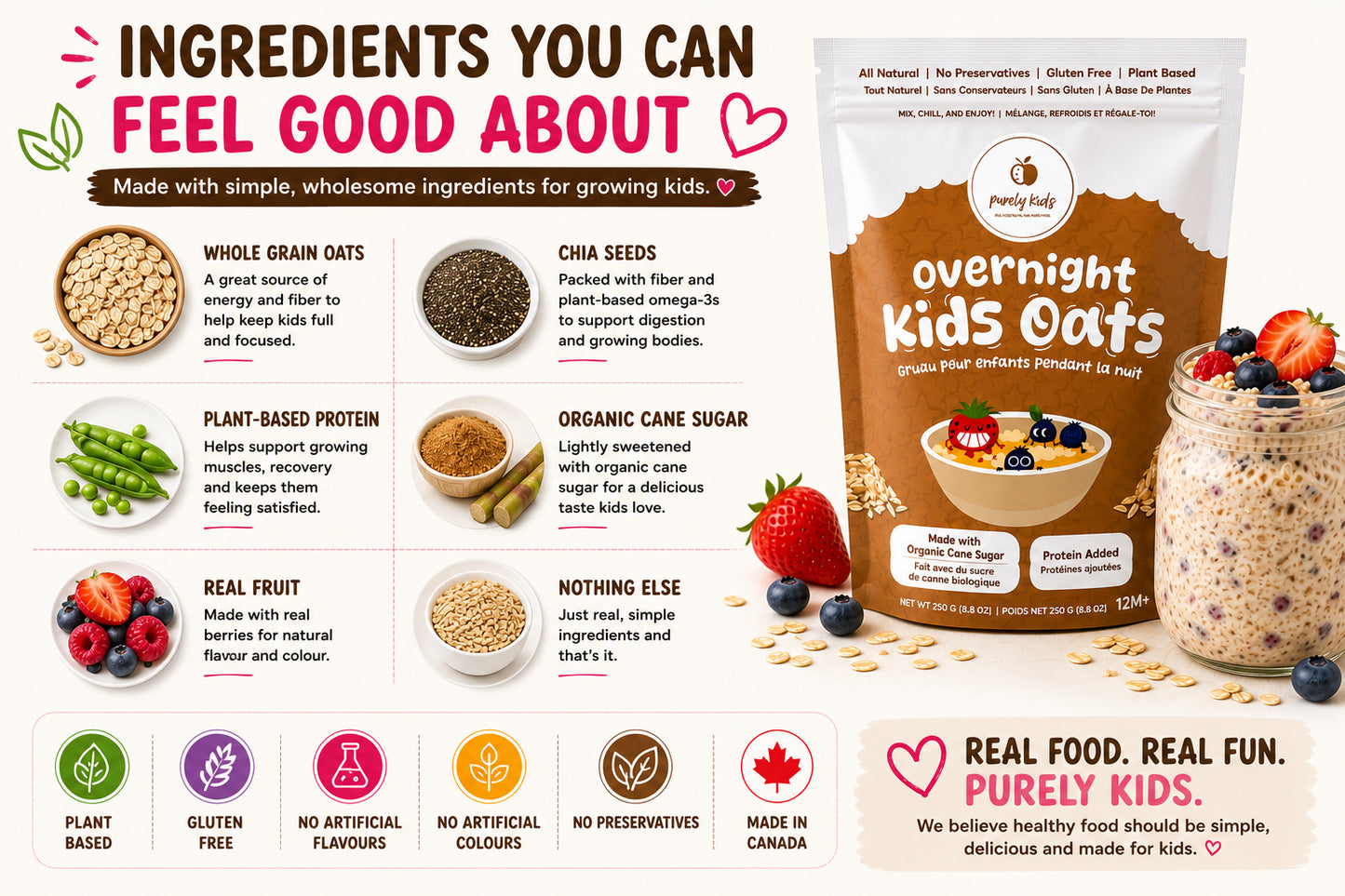 Purely Kids Organic Kids Overnight Oats