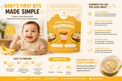 Purely Kids Organic Infant Banana Oatmeal (6–8 Months)