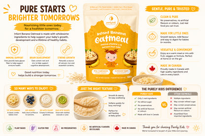 Purely Kids Organic Infant Banana Oatmeal (6–8 Months)