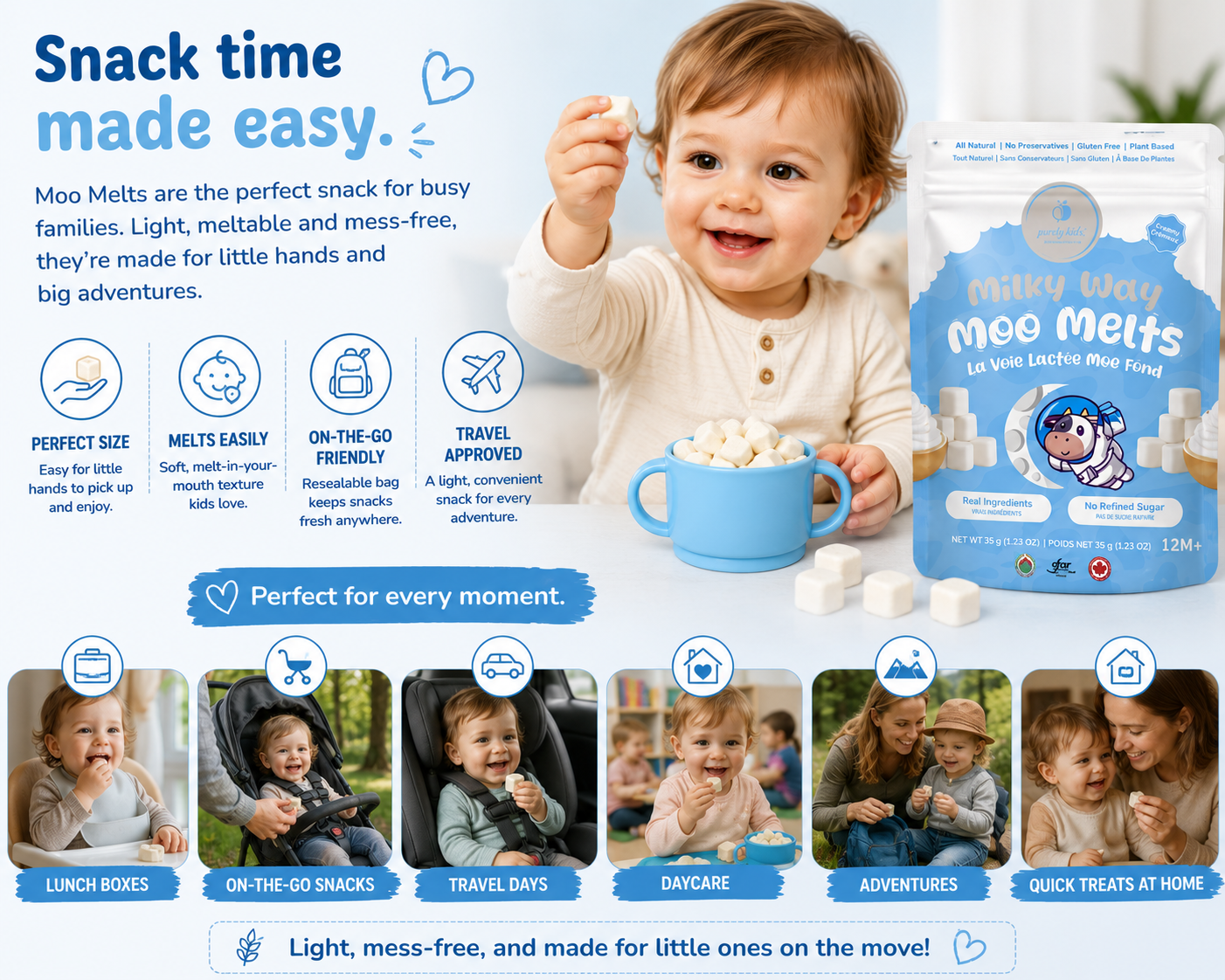 Purely Kids Milky Way Moo Melts